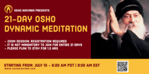 Dynamic Meditation - online session @ Zoom online.